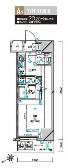 メインステージ立川の間取り図