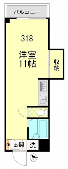 カーサ大島の間取り図