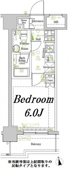 グラントゥルース門前仲町の間取り図