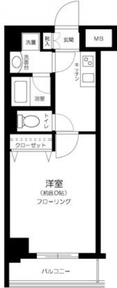 ＣＡＬＭ．ＫＯＩＷＡ　ＷＥＳＴの間取り図
