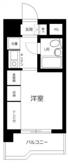 スカイコート明大前第２の間取り図