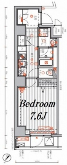 メインステージ千代田岩本町コモデの間取り図