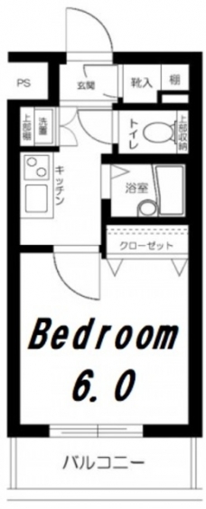 スカイコート・ヴィーダ五反田ウエストの間取り図
