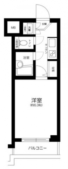 ルーブル三軒茶屋の間取り図