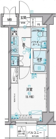 メインステージ錦糸町の間取り図