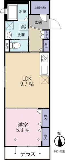 プレミアムコートの間取り図