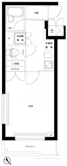 ルーブル早稲田参番館の間取り図