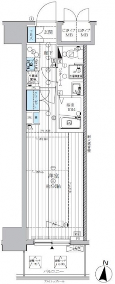 ランドステージ両国の間取り図