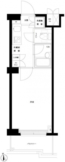 ルーブル神楽坂弐番館の間取り図