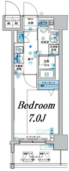 メインステージ森下の間取り図