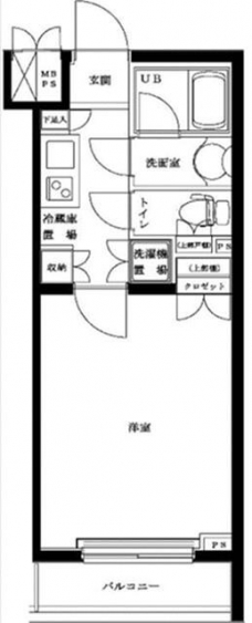 ルーブル祐天寺の間取り図