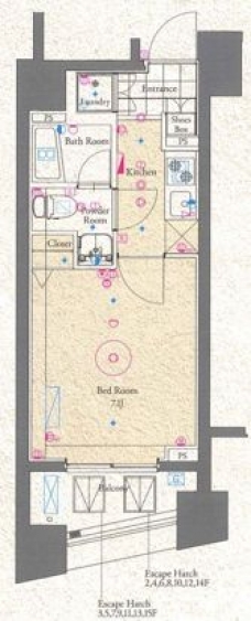 グラントゥルース練馬2の間取り図