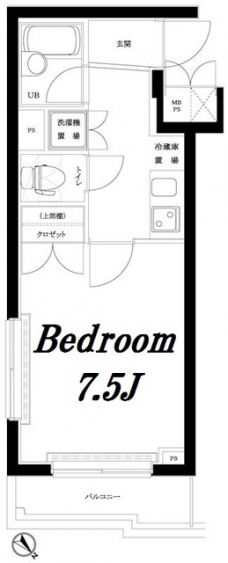 ルーブル早稲田参番館の間取り図