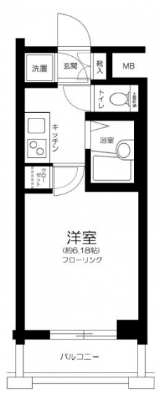 パレ・ホームズ大井町の間取り図