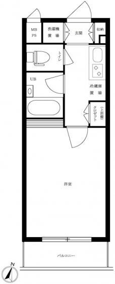 ルーブル豊島千川の間取り図
