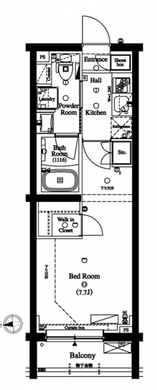 アクサス駒場東大前の間取り図
