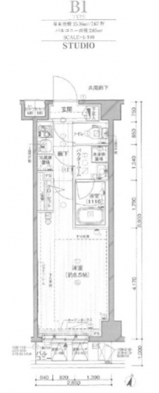 メインステージ板橋志村IIの間取り図