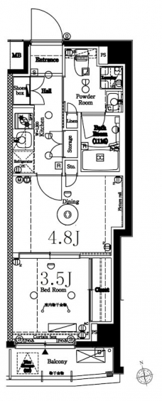 アークマーク代田橋の間取り図