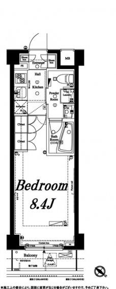 アクサス鵜の木アジールコートの間取り図