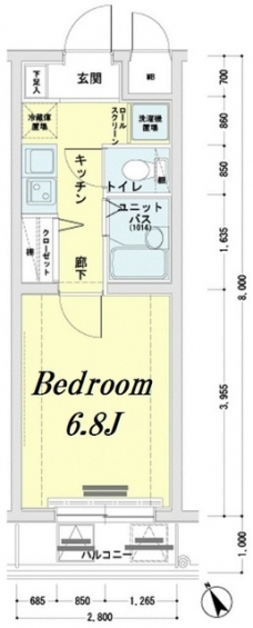 メインステージ大井町の間取り図
