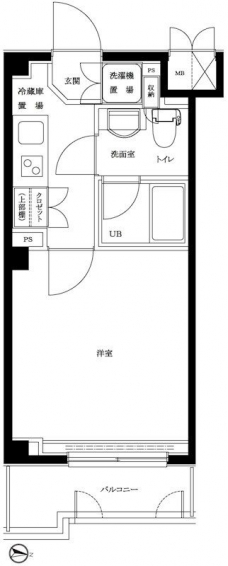 ルーブル中野富士見町の間取り図
