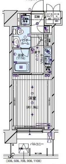 メインステージパーク大山の間取り図