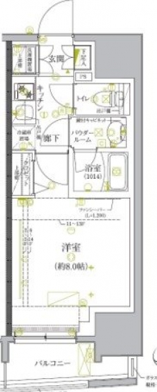 クレイシア板橋モデルノの間取り図