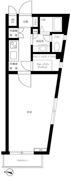 ルーブル芦花公園の間取り図