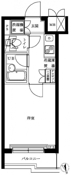 ルーブル大崎参番館の間取り図