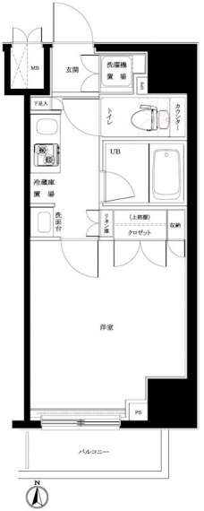 ルーブル板橋区役所前の間取り図