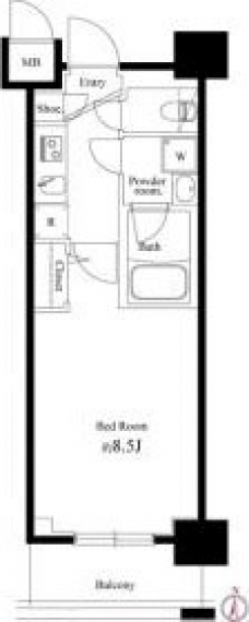 メインステージ菊川の間取り図