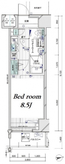メインステージ大山IIの間取り図