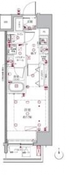 クレイシアIDZ中野アーバンスクエアの間取り図