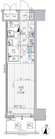 ランドステージ両国の間取り図