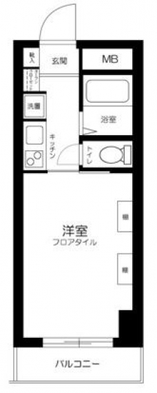 サンセール神楽坂の間取り図