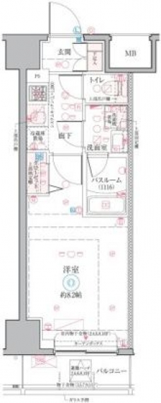 クレヴィスタお花茶屋の間取り図