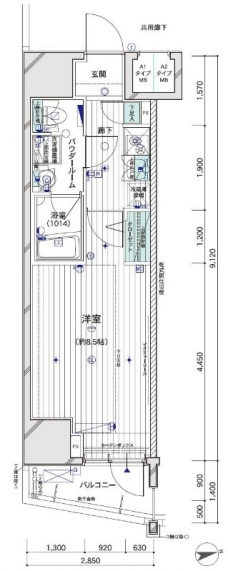 メインステージ大山IIの間取り図