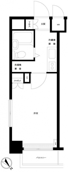 ルーブル千歳船橋の間取り図