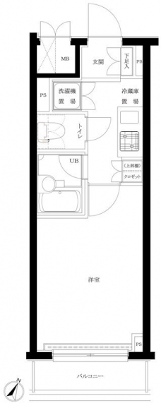 ルーブル渋谷初台の間取り図