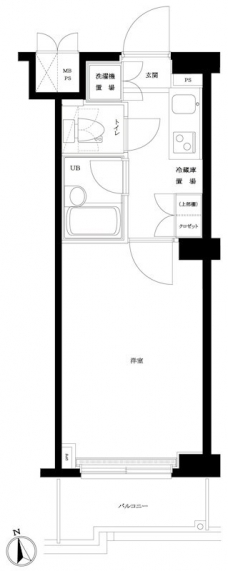 ルーブル神楽坂弐番館の間取り図