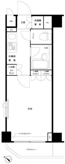 ルーブル大塚伍番館の間取り図