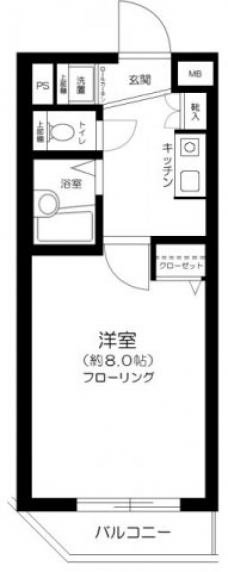 プレール高田馬場の間取り図