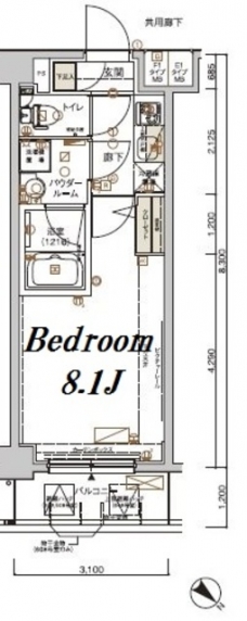 メインステージ小竹向原の間取り図