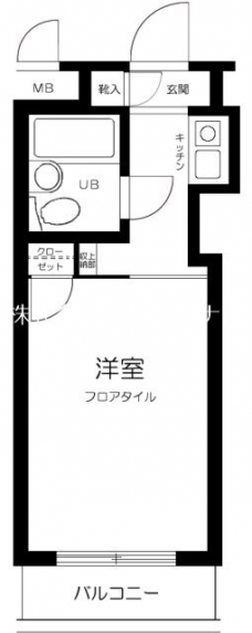 スカイコート品川第2の間取り図