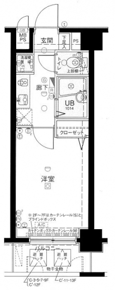 メインステージ巣鴨の間取り図