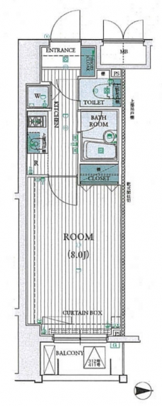 レヴィーガ大山の間取り図