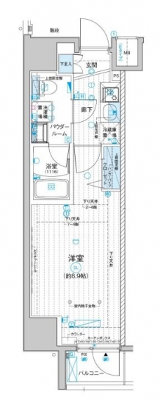 メインステージ入谷IVの間取り図
