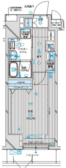メインステージ亀戸IVの間取り図