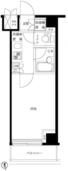 ルーブル浜田山の間取り図