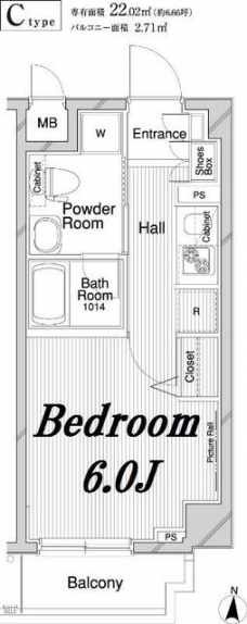 メインステージ錦糸町IIの間取り図